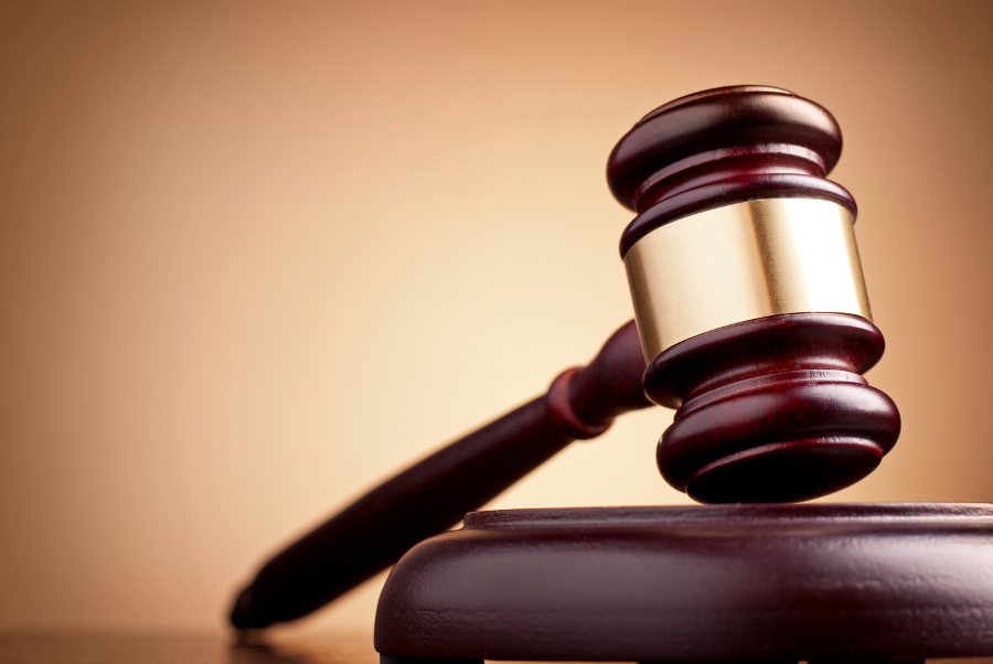brown gavel on table