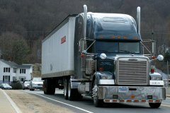18 wheeler on road