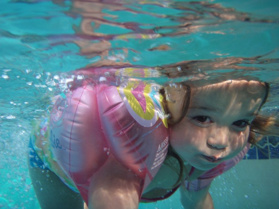 baby in water