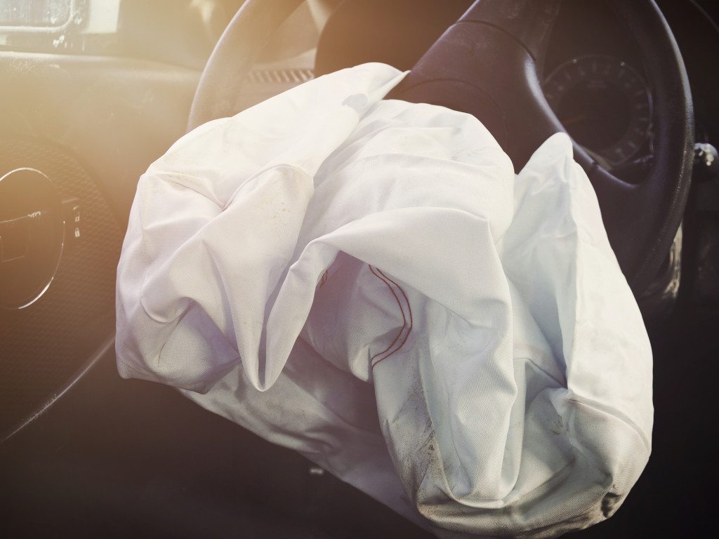 Front Airbag Deflated From Car Accident